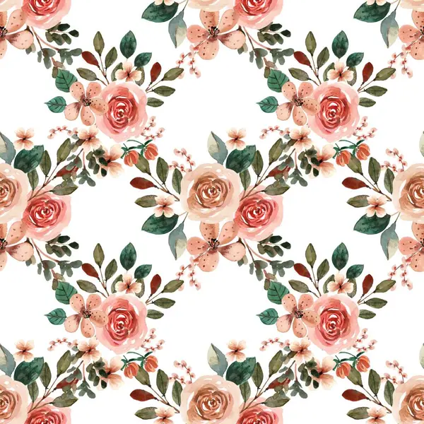 Beyaz arka planda tatlı bir suluboya deseni var. Güzellik ürünleri veya diğer ürünler için suluboya desen.