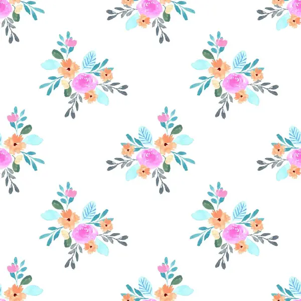 Beyaz arka planda tatlı bir suluboya deseni var. Güzellik ürünleri veya diğer ürünler için suluboya desen.