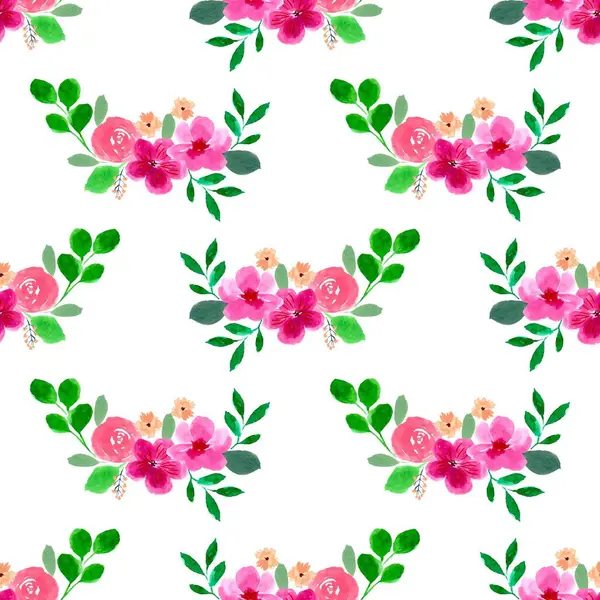 Beyaz arka planda tatlı bir suluboya deseni var. Güzellik ürünleri veya diğer ürünler için suluboya desen.