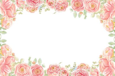 Tasarım için suluboya çiçekler arka plan vektörü.