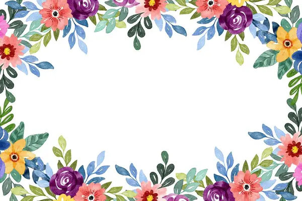 Tasarım için suluboya çiçekler arka plan vektörü.