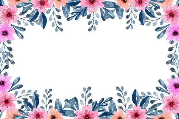 Tasarım için suluboya çiçekler arka plan vektörü.