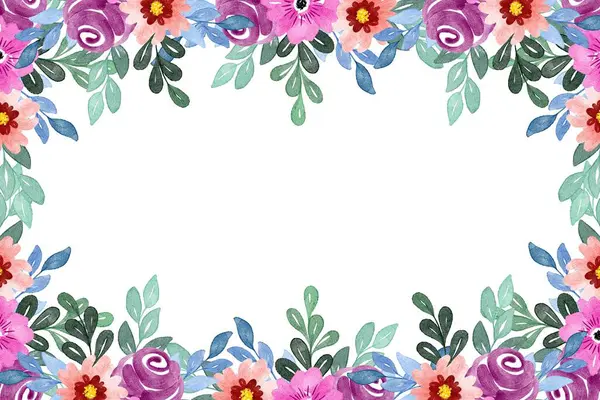 Tasarım için suluboya çiçekler arka plan vektörü.