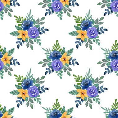 Beyaz arka planda tatlı bir suluboya deseni var. Güzellik ürünleri veya diğer ürünler için suluboya desen.