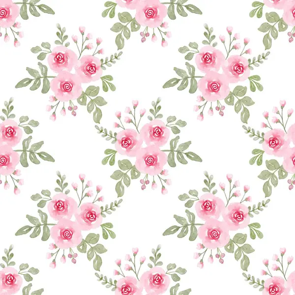 Beyaz arka planda tatlı bir suluboya deseni var. Güzellik ürünleri veya diğer ürünler için suluboya desen.