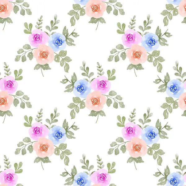 Beyaz arka planda tatlı bir suluboya deseni var. Güzellik ürünleri veya diğer ürünler için suluboya desen.