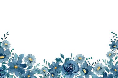 Tasarım için suluboya çiçekler arka plan vektörü.