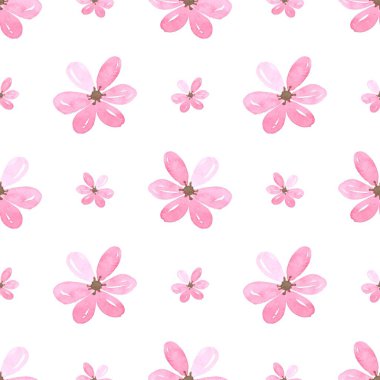 Tasarım için suluboya çiçekler arka plan vektörü.