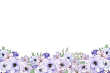 Tasarım için suluboya çiçekler arka plan vektörü.