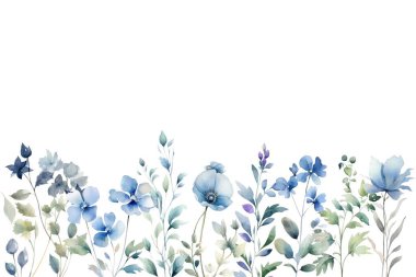 Tasarım için suluboya çiçekler arka plan vektörü.