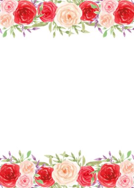 Tasarım için suluboya çiçekler arka plan vektörü.