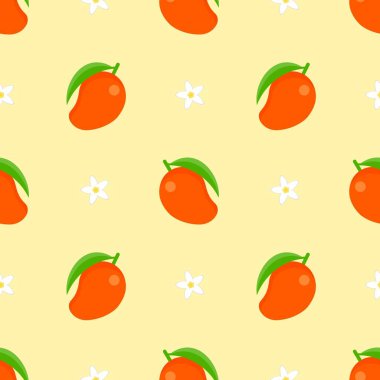 Mango meyveli, pürüzsüz bir şekil. Beyaz arka planda yaz tropikal meyveleri.