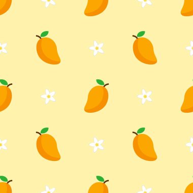 Mango meyveli, pürüzsüz bir şekil. Beyaz arka planda yaz tropikal meyveleri.