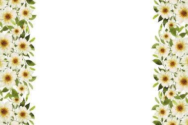 Tasarım için suluboya çiçekler arka plan vektörü.