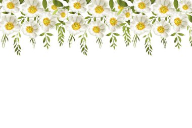 Tasarım için suluboya çiçekler arka plan vektörü.