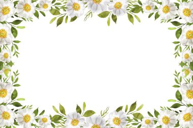 Tasarım için suluboya çiçekler arka plan vektörü.