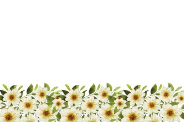 Tasarım için suluboya çiçekler arka plan vektörü.