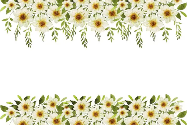 Tasarım için suluboya çiçekler arka plan vektörü.