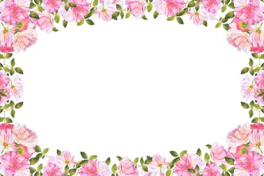 Tasarım için suluboya çiçekler arka plan vektörü.