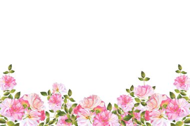 Tasarım için suluboya çiçekler arka plan vektörü.