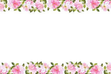 Tasarım için suluboya çiçekler arka plan vektörü.