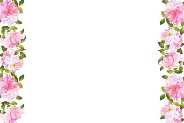 Tasarım için suluboya çiçekler arka plan vektörü.