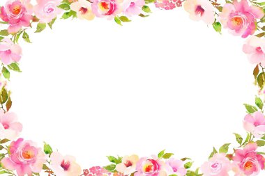 Tasarım için suluboya çiçekler arka plan vektörü.