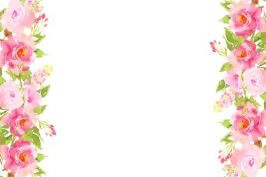 Tasarım için suluboya çiçekler arka plan vektörü.