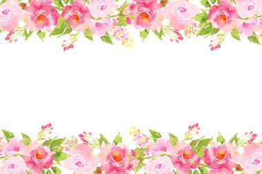 Tasarım için suluboya çiçekler arka plan vektörü.