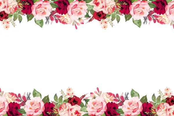 Tasarım için suluboya çiçekler arka plan vektörü.