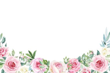 Tasarım için suluboya çiçekler arka plan vektörü.