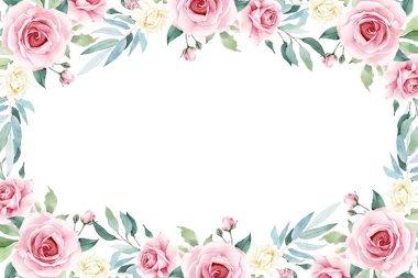 Tasarım için suluboya çiçekler arka plan vektörü.