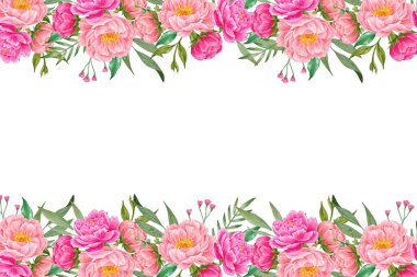 Tasarım için suluboya çiçekler arka plan vektörü.