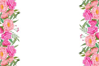 Tasarım için suluboya çiçekler arka plan vektörü.