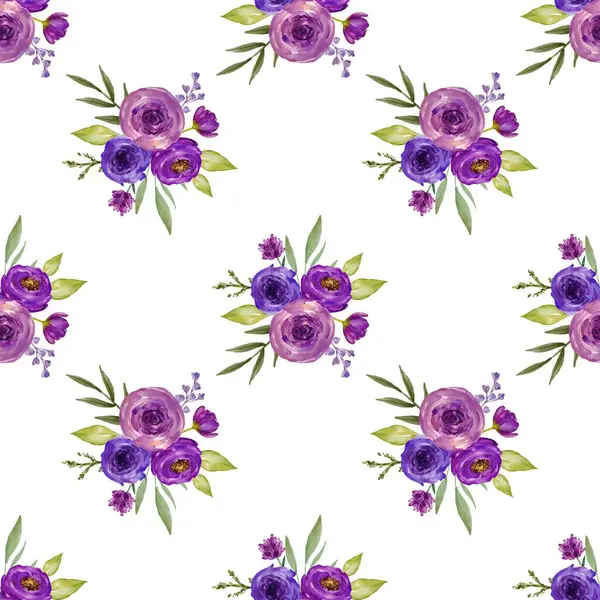 Tasarım için suluboya çiçek deseni.