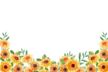 Tasarım için suluboya çiçekler arka plan vektörü.