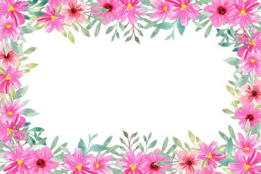 Tasarım için suluboya çiçekler arka plan vektörü.