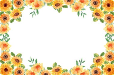 Tasarım için suluboya çiçekler arka plan vektörü.