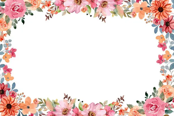 Tasarım için suluboya çiçekler arka plan vektörü.