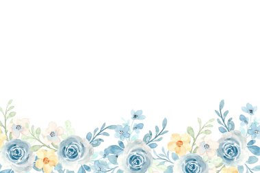 Tasarım için suluboya çiçekler arka plan vektörü.