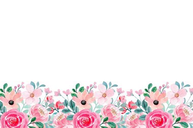 Tasarım için suluboya çiçekler arka plan vektörü.