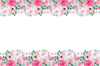 Tasarım için suluboya çiçekler arka plan vektörü.