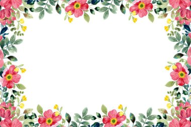 Tasarım için suluboya çiçekler arka plan vektörü.