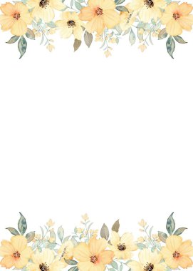 Tasarım için suluboya çiçekler arka plan vektörü.