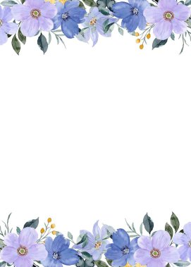 Tasarım için suluboya çiçekler arka plan vektörü.