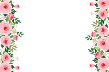 Tasarım için suluboya çiçekler arka plan vektörü.