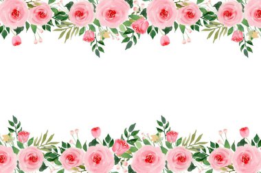 Tasarım için suluboya çiçekler arka plan vektörü.