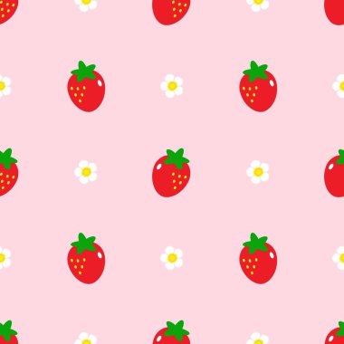 Tatlı çilekli kusursuz desen..