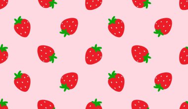 Tatlı çilekli kusursuz desen..