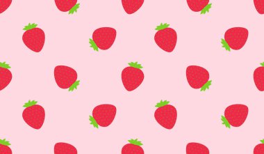 Tatlı çilekli kusursuz desen..